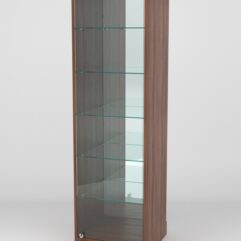 Витрина АСТРА ХИТ ПРОДАЖ №503 (с дверкой, задняя стенка - зеркало), Орех