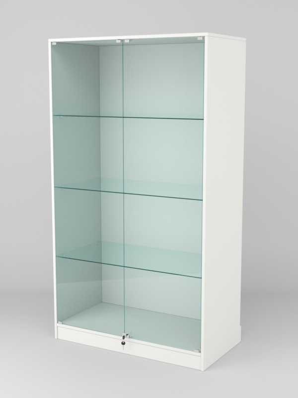 Витрина АСТРА ХИТ ПРОДАЖ №5-1 (с дверками, задняя стенка - ДСП), Белый