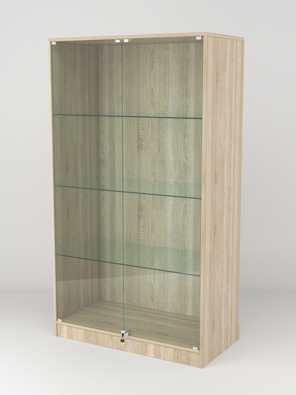 Витрина АСТРА ХИТ ПРОДАЖ №5-1 (с дверками, задняя стенка - ДСП), Дуб Сонома