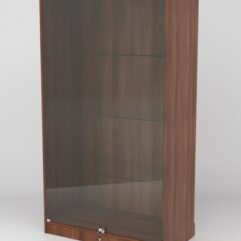 Витрина АСТРА ХИТ ПРОДАЖ №5-1 (с дверками, задняя стенка - ДСП), Орех