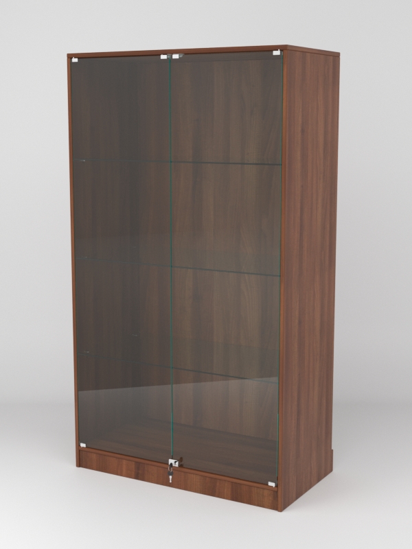 Витрина АСТРА ХИТ ПРОДАЖ №5-1 (с дверками, задняя стенка - ДСП), Орех