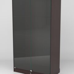 Витрина АСТРА ХИТ ПРОДАЖ №5-1 (с дверками, задняя стенка - ДСП), Дуб Венге