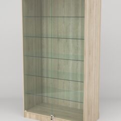 Витрина АСТРА ХИТ ПРОДАЖ №505-1 (с дверками, задняя стенка - ДСП), Дуб Сонома