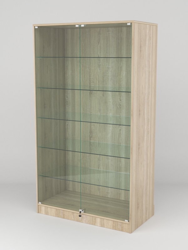 Витрина АСТРА ХИТ ПРОДАЖ №505-1 (с дверками, задняя стенка - ДСП), Дуб Сонома
