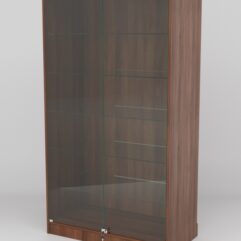 Витрина АСТРА ХИТ ПРОДАЖ №505-1 (с дверками, задняя стенка - ДСП), Орех