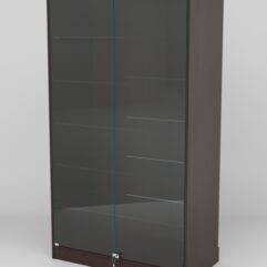 Витрина АСТРА ХИТ ПРОДАЖ №505-1 (с дверками, задняя стенка - ДСП), Дуб Венге