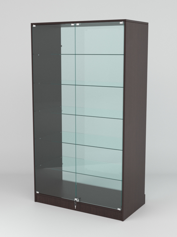 Витрина АСТРА ХИТ ПРОДАЖ №505 (с дверками, задняя стенка - стекло), Дуб Венге