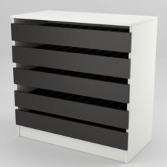 Прилавок для сигарет №1-W (900мм), Белый-Черный