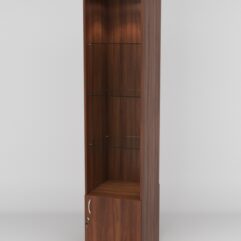 Витрина АСТРА №102-1 (без дверки, задняя стенка - ДСП), Орех