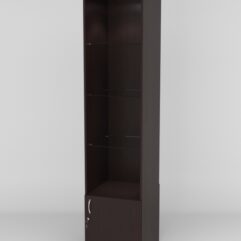 Витрина АСТРА №102-1 (без дверки, задняя стенка - ДСП), Дуб Венге