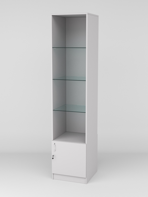 Витрина АСТРА №106-1 (без дверки, задняя стенка - ДСП), Серый