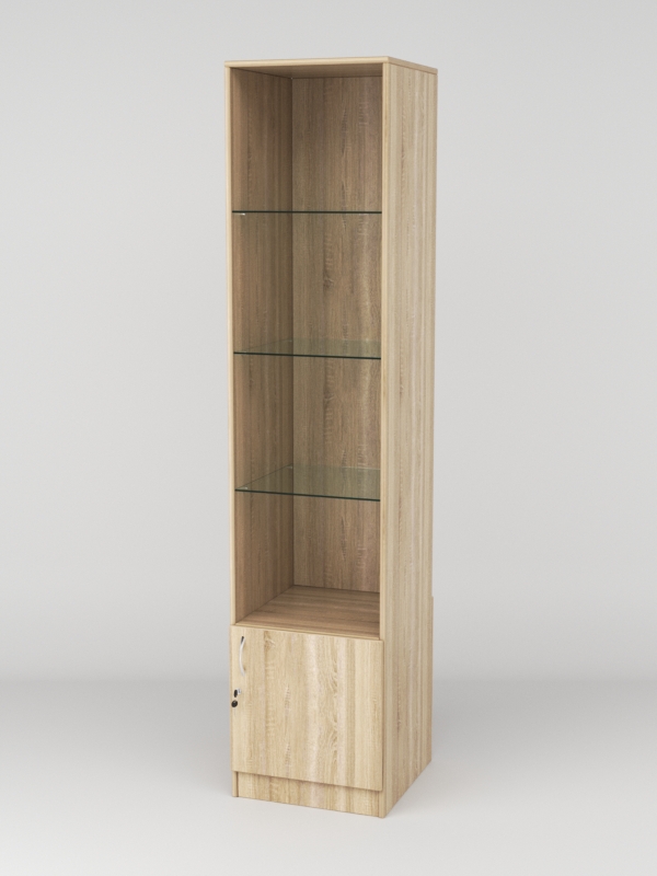 Витрина АСТРА №106-1 (без дверки, задняя стенка - ДСП), Дуб Сонома