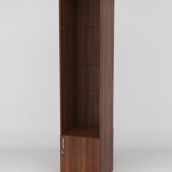 Витрина АСТРА №106-1 (без дверки, задняя стенка - ДСП), Орех