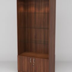 Витрина АСТРА №101-1 (без дверок, задняя стенка - ДСП), Орех