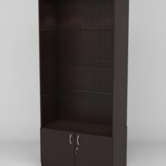 Витрина АСТРА №101-1 (без дверок, задняя стенка - ДСП), Дуб Венге