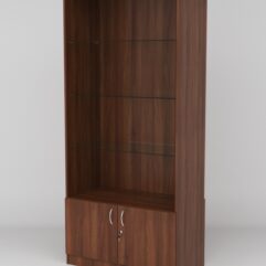 Витрина АСТРА №105-1 (без дверок, задняя стенка - ДСП), Орех