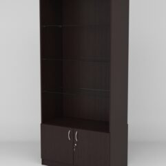 Витрина АСТРА №105-1 (без дверок, задняя стенка - ДСП), Дуб Венге