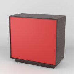 Прилавок СИМВОЛ №1, Дуб Венге-Красный