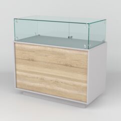 Прилавок СИМВОЛ №2-1, Серый-Дуб Сонома