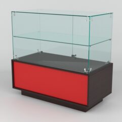 Прилавок СИМВОЛ №3-1, Дуб Венге-Красный