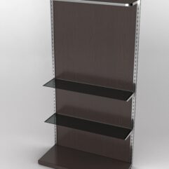 Пристенная торговая система Bazic №7А с задней стенкой (1200мм), Дуб Венге