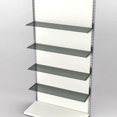 Пристенная торговая система Bazic №9А с задней стенкой (1200мм), Белый