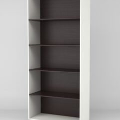 Стеллаж СИМВОЛ №1, Белый-Дуб Венге