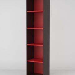 Стеллаж СИМВОЛ №2, Дуб Венге-Красный