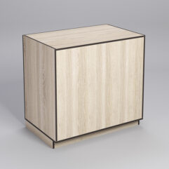 Прилавок ТОРГОВЫЙ №1-ДП, Дуб Сонома, кромка Дуб Венге