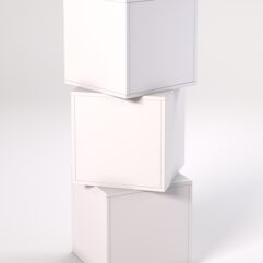 Комплект демонстрационных кубов №1, Белый