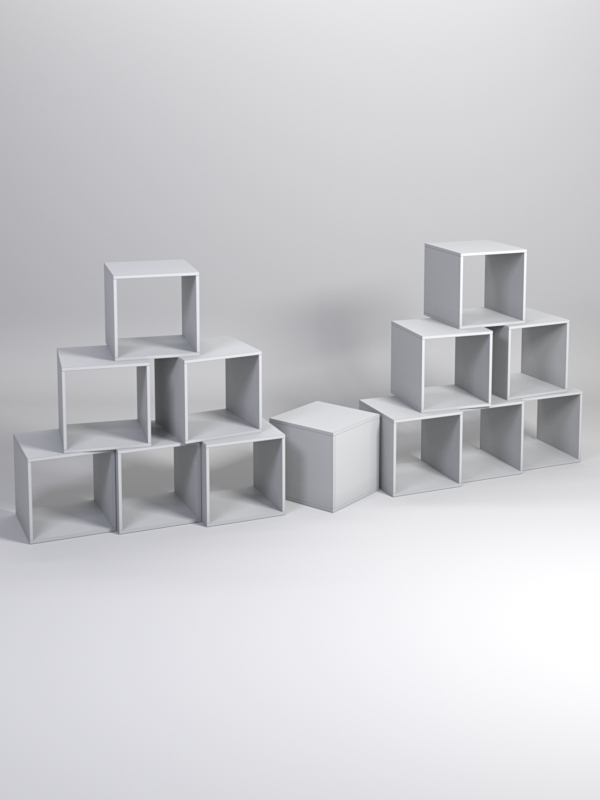 Комплект демонстрационных кубов №5, Серый