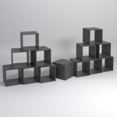 Комплект демонстрационных кубов №5, Черный