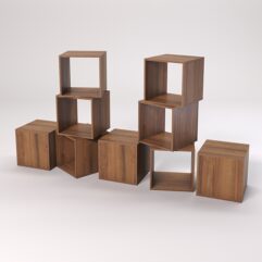 Комплект демонстрационных кубов №7, Орех