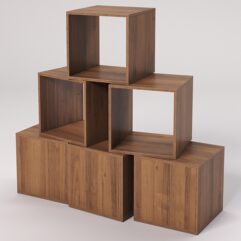 Комплект демонстрационных кубов №9, Орех