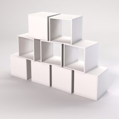 Комплект демонстрационных кубов №11, Белый