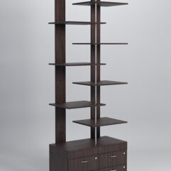 Стеллаж Куб №6 с тумбой Т-19, Дуб Венге