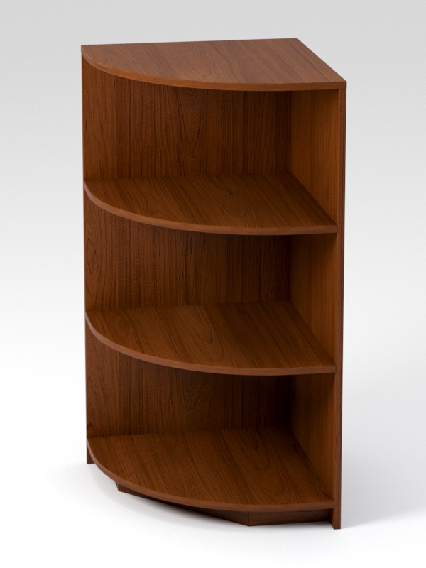 Стеллаж угловой детский №1, Орех