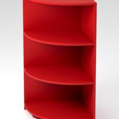 Стеллаж угловой детский №1, Красный