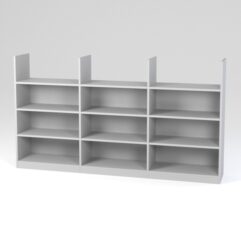 Стеллаж для книг детский, Серый