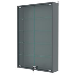 Витрина настенная №2-1А, Темно-Серый