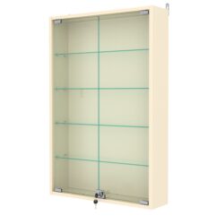 Витрина настенная №2-1А, Крем Вайс