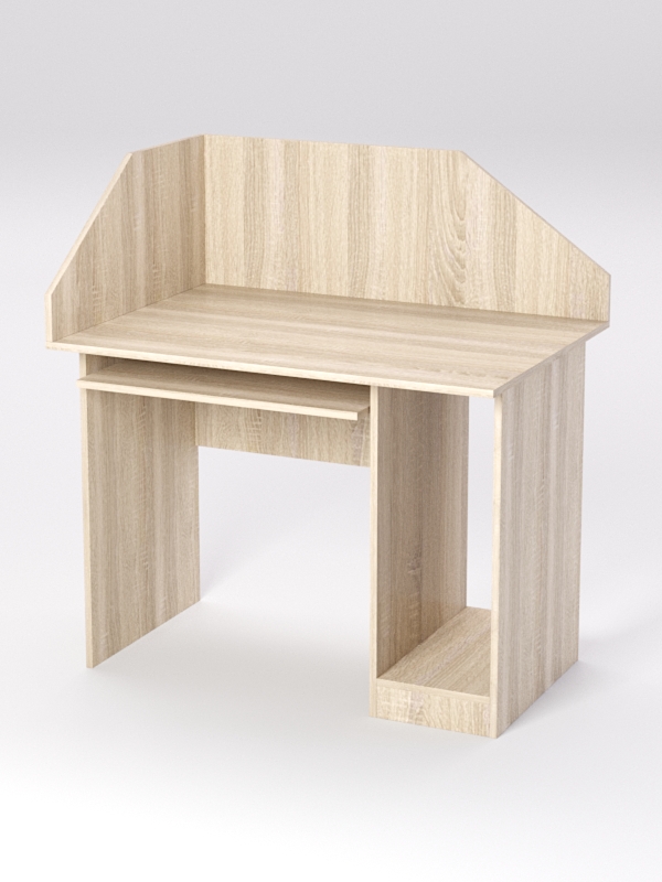 Стол для компьютера СК-32 с экраном, Дуб Сонома