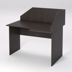 Стол эргономичный офисный СЭ-16 (правосторонний) с экраном, Дуб Венге