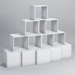 Комплект демонстрационных кубов №4, Белый
