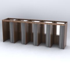 Комплект примерочных №1А, Орех