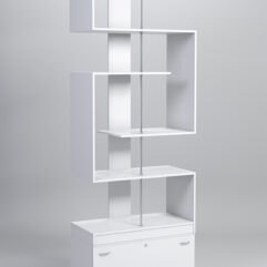 Стеллаж Куб №4 с тумбой Т-16, Белый