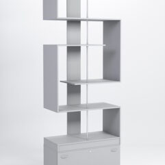 Стеллаж Куб №4 с тумбой Т-16, Серый