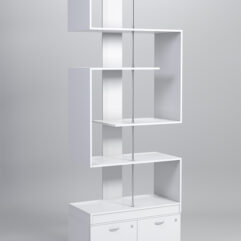 Стеллаж Куб №4 с тумбой Т-20, Белый