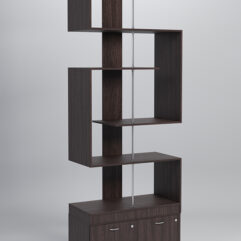 Стеллаж Куб №4 с тумбой Т-20, Дуб Венге