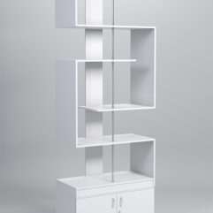 Стеллаж Куб №4 с тумбой Т-25, Белый